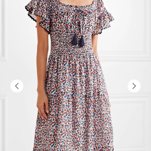 LAST CHANCE- TORY BURCH FLORAL COTTON DRESS - Picture 3 of 11